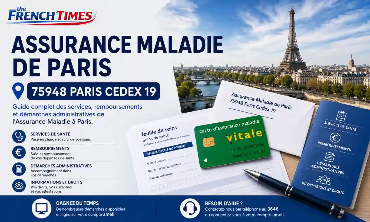 Assurance Maladie de Paris 75948 Paris Cedex 19